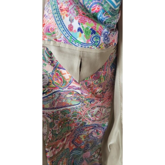 Robert Graham Blazer Mens 40R Beige Linen Modern Fit Sport Coat Paisley Lining - Picture 11 of 12